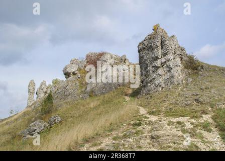 Le Walberla est une exception escarpment à frankish suisse, Allemagne, bavière Banque D'Images