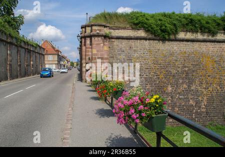 Forteresse historique de neuf-Brisach, France Banque D'Images