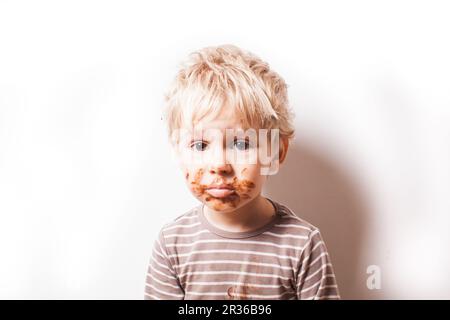 Garçon chocolat créés Banque D'Images