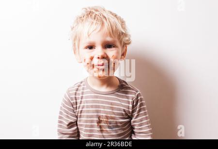 Garçon chocolat créés Banque D'Images