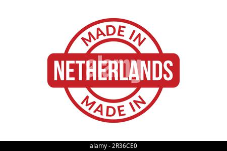 Faites en Pays-bas Rubber Stamp Illustration de Vecteur