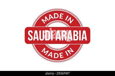 Faite en Arabie Saoudite Rubber Stamp Illustration de Vecteur