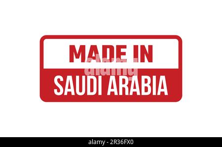 Faite en Arabie Saoudite Rubber Stamp Illustration de Vecteur