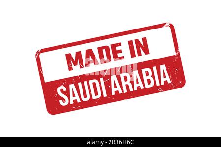 Faite en Arabie Saoudite Rubber Stamp Illustration de Vecteur