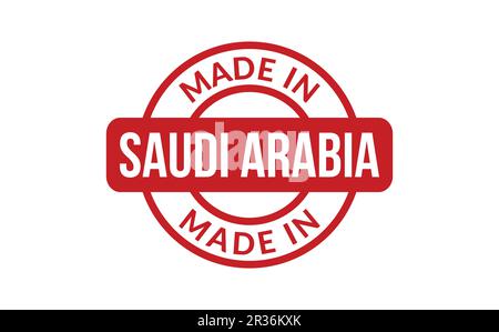 Faite en Arabie Saoudite Rubber Stamp Illustration de Vecteur