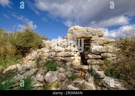 Talaiot, son Ferrandell-son Oleza, I milenio a C., Valldemossa, Majorque, Iles Baléares, espagne. Banque D'Images