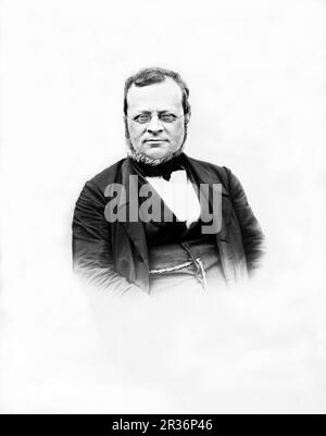 1860 CA , TURIN, ITALIE : l'homme d'État italien CAMILLO BENSO Conte di CAVOUR ( 1810 - 1861 ). Portrait par Negretti & Zambra . - HISTOIRE - FOTO STORICHE - POLICO - POLITICA - POLITICIEN - POLITIQUE - STATISTA - Unità d'Italia - Risorgimento - polico - politicien - Guerra guerre d'Indienza - foto storiche - foto storica - Comte - occhiali da barbe - Lens - barba - vista - portrait - Ritratto - nobiltà italiana - noblesse - nobili - nobile - cravatta - noeud papillon --- Archivio GBB Banque D'Images