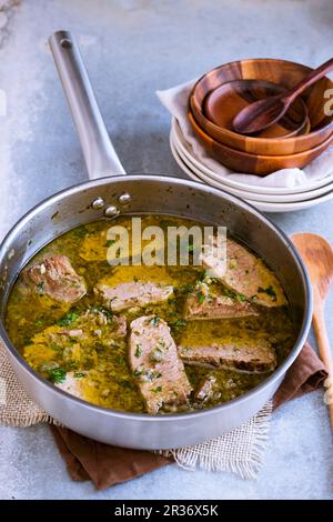 Manzo al olio (bœuf italien à l'huile d'olive) Banque D'Images