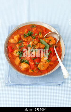 Goulash de porc au poivre rouge Banque D'Images