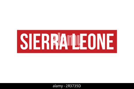 Vecteur de joint de tampon en caoutchouc Sierra Leone Illustration de Vecteur