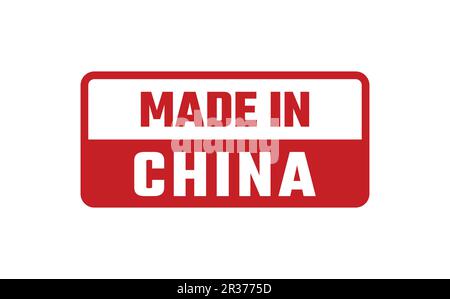 Fabriqué en caoutchouc de Chine Illustration de Vecteur