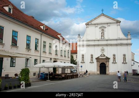 L'église de St Catherine, Zagreb, Croatie Banque D'Images