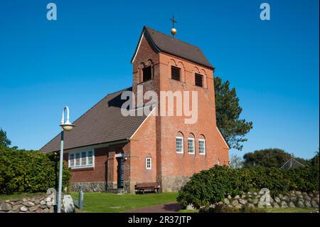 Chapelle frisonne, Wenningstedt, Sylt, Frise du Nord, Schleswig-Holstein Chapelle frisonne Wennigstedt, Frise du Nord, Schleswig-Holstein, Allemagne, Eglise Banque D'Images