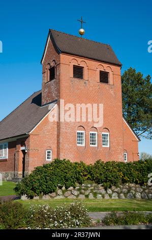 Chapelle frisonne, Wenningstedt, Sylt, Frise du Nord, Schleswig-Holstein Chapelle frisonne Wennigstedt, Frise du Nord, Schleswig-Holstein, Allemagne, Eglise Banque D'Images