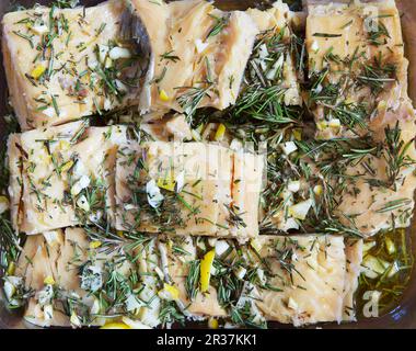Stockfish en marinade Banque D'Images