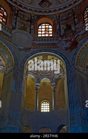Basilique de San vitale, Ravenne, Mer Adriatique, Émilie-Romagne, site classé au patrimoine mondial de l'UNESCO, Italie Banque D'Images