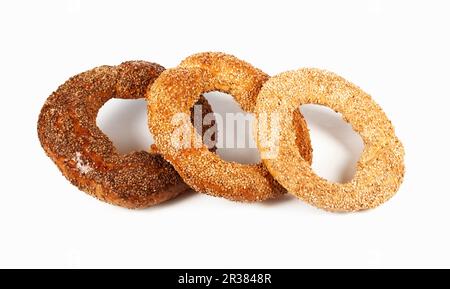 SIMIT (pâtisseries de levure en forme d'anneau avec graines de sésame, dinde) Banque D'Images