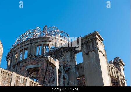 Hiroshima, Japon - 1 janvier 2020. Photo extérieure du dôme de la bombe atomique d'Hiroshima. Banque D'Images