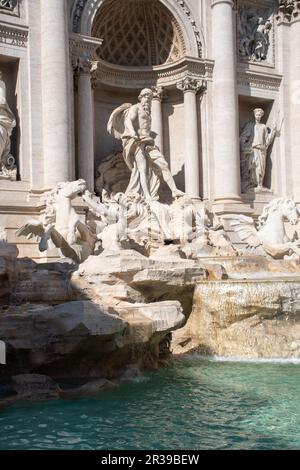 Statue de la fontaine de Trevi Banque D'Images