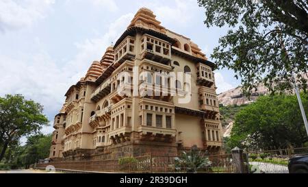 Vue sur le musée ASI du fort de Chandragiri, Tirupati, Andhra Pradesh, Inde. Banque D'Images