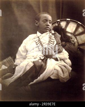 Alemayehu Simyen Tewodoros (également appelé Alamayou) était le fils de l'empereur Tewodros II et de l'impératrice Tiruwork Wube d'Éthiopie. Banque D'Images