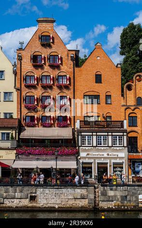 Maisons historiques à Gdansk Banque D'Images