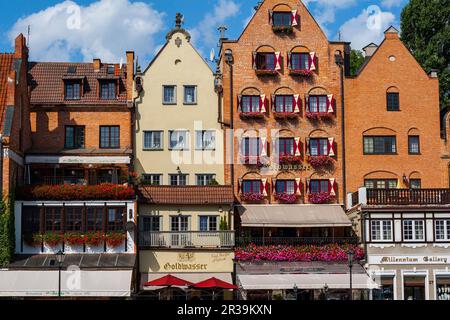 Maisons historiques à Gdansk Banque D'Images