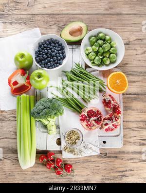Aliments riches en antioxydants Banque D'Images