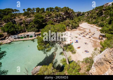 Cala Pi, Llucmajor, comarca de Migjorn. Mallorca. Islas Baleares. L'Espagne. Banque D'Images