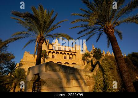 Palais de la Almudaina(s.X).Ciudad de Palma. Mallorca. Baleares.España. Banque D'Images