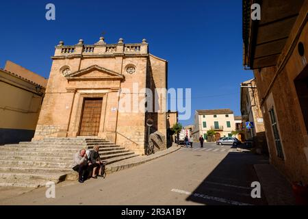 Glesia de Sant Cristòfol, Biniali, Sencelles, Pla de Mallorca, Majorque, Iles Baléares, Espagne, Europe. Banque D'Images