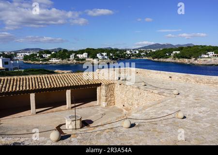 Es Forti, Cala Dor, Santanyi, Mallorca, islas baleares, Espagne. Banque D'Images