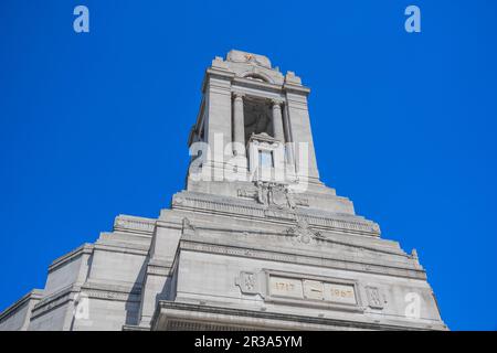 Façade du Freemasons Hall, présentant un style architectural Art déco classique à Londres, en Angleterre Banque D'Images