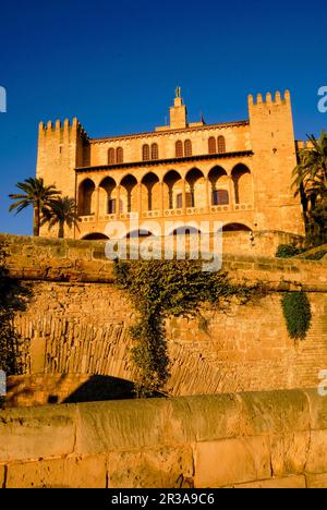 Palais de la Almudaina(s.X).Ciudad de Palma. Mallorca. Baleares.España. Banque D'Images