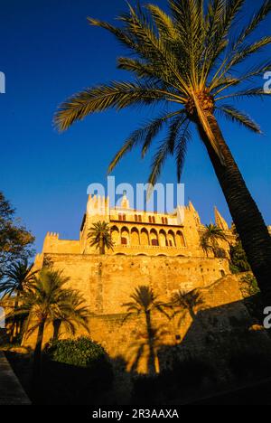 Palais Almudaina (s.X). Ville de Palma. Majorque. Baleares.España. Banque D'Images