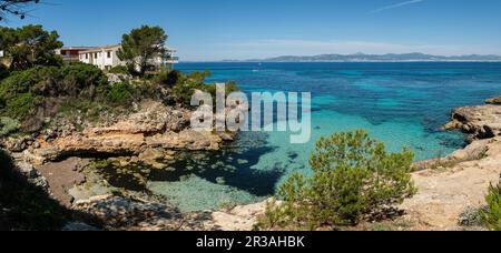 Fort de Calo, - Calo de la Reina -, Llucmajor, Majorque, Iles Baléares, Espagne. Banque D'Images