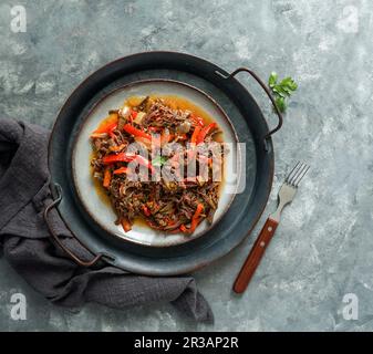 Ropa Vieja - Amérique latine carne desmechada Banque D'Images