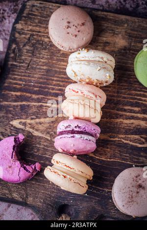 Macarons colorés Banque D'Images