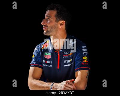 Albert Park, 20230330 Daniel Ricciardo (AUS) pilote de réserve de l'écurie Red Bull dans le paddock au Grand Prix de Formule 1 de l'Australie 2023. Corleve/Alamy Banque D'Images