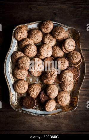 Biscuits amaretti Banque D'Images