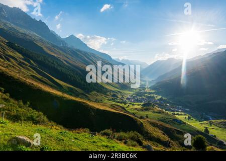 La Suisse, Canton d'Uri, vallée d'Urseren, Furka Banque D'Images