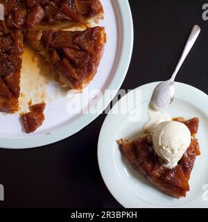 Tarte à l'ananas à l'envers (États-Unis) Banque D'Images