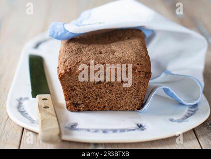 Pain Sourdough au seigle avec raisins secs Banque D'Images