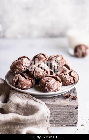 Biscuits au chocolat sans gluten Banque D'Images