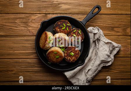 Côtelettes de poulet faites maison Banque D'Images
