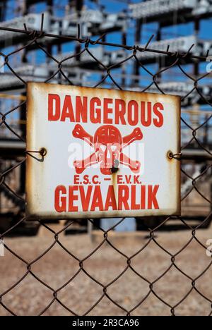 Signal de danger Banque D'Images