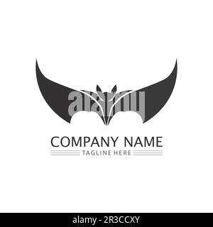 logo bat vecteur icône logo modèle illustration design Illustration de Vecteur