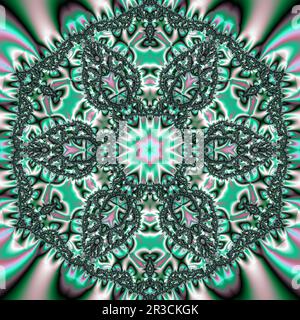 Arrière-plan fractal abstrait numérique généré Banque D'Images