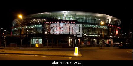 Vue sur le sol du stade Emirates après le match. Arsenal vs Liverpool 30th janvier 2013Arsenal 30/01/13 Arsenal V Liverpool 30/01/13 le Premier Leag Banque D'Images