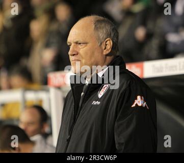 Martin Jol, directeur de Fulham au début de la chasse Fulham 10/12/12 Fulham V Newcastle United 10/12/12 la première Ligue photo: Richard Washbrooke, C Banque D'Images